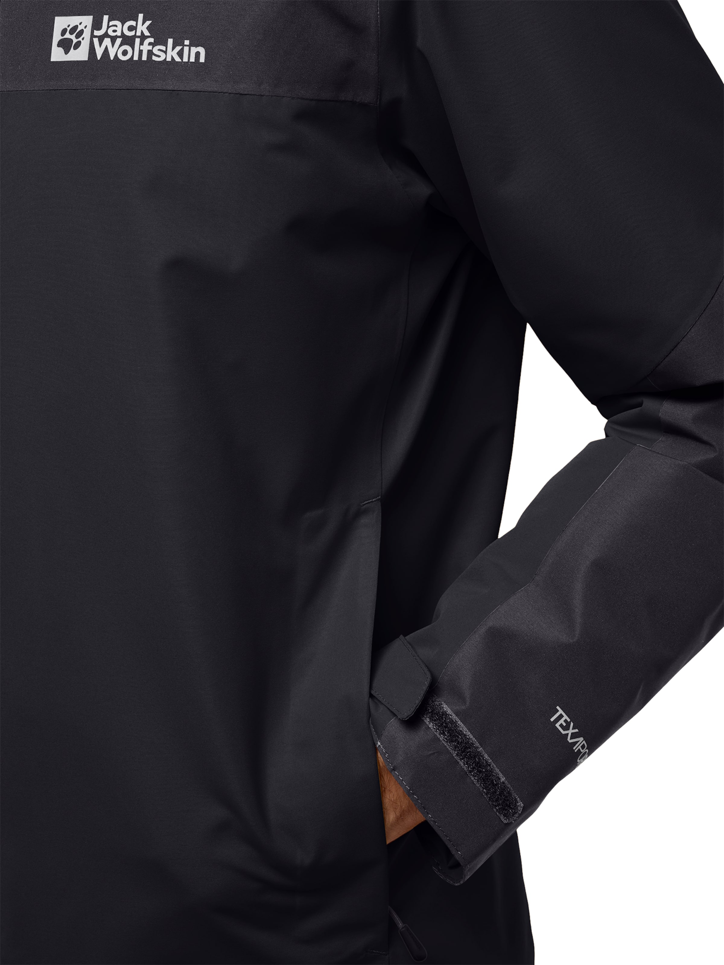 JACK WOLFSKIN Outdoor jacket 'Jasper' in Black