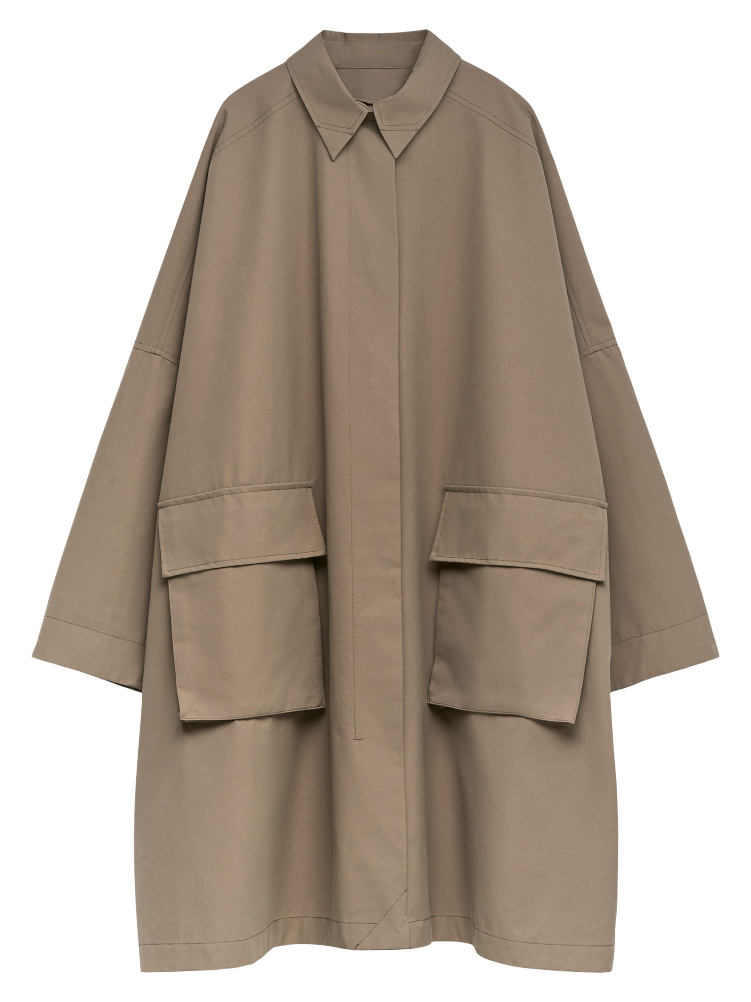 Adolfo Dominguez Демисезонное пальто в Серый: спереди