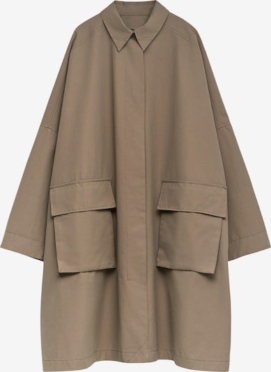 Palton de primăvară-toamnă Adolfo Dominguez pe gri taupe, Vizualizare produs