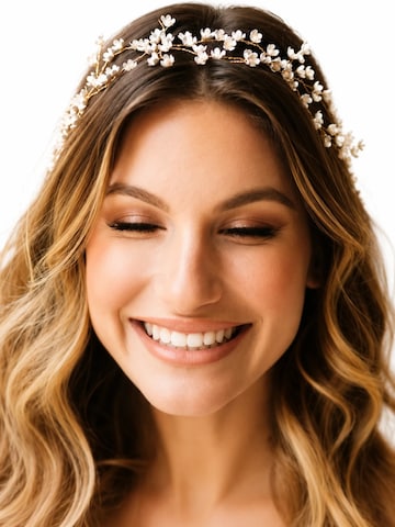 Sally Jane Bridal Haarsieraden 'Romy Hairvine' in Goud