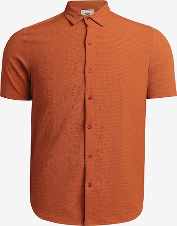 Campus Sutra - Ajuste regular Camisa 'David' en rojo: frente