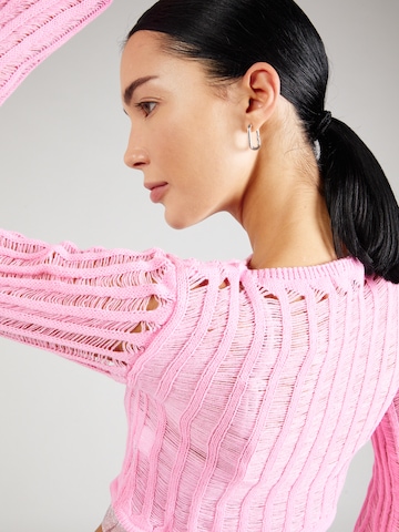 Nasty Gal Sweter w kolorze różowy