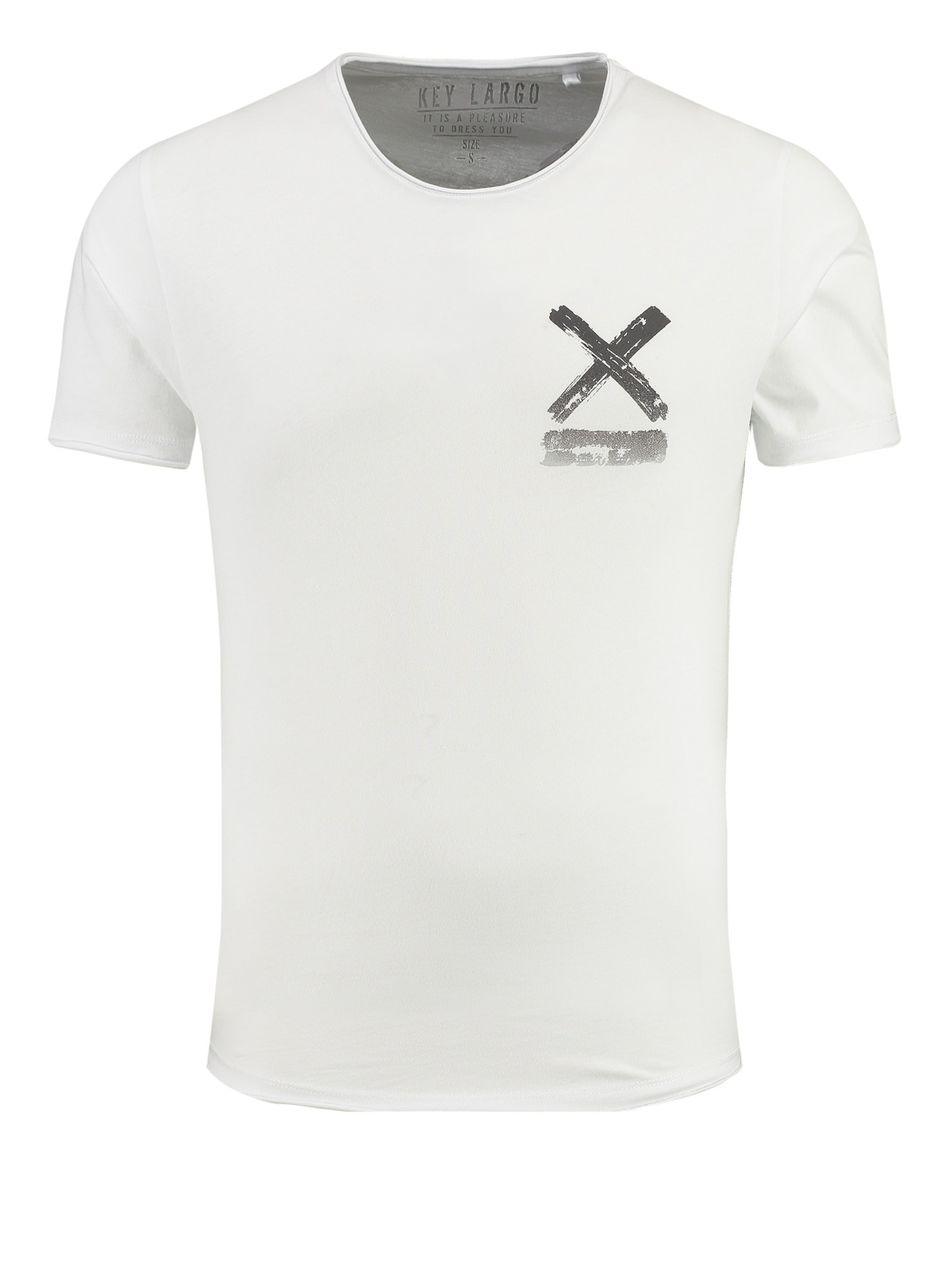 balta Key Largo Marškinėliai: priekis