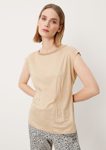 s.Oliver BLACK LABEL Shirt in Bruin: voorkant