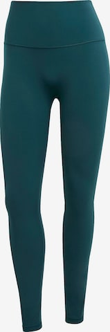 Skinny Pantalon de sport 'All Me Sculpt' ADIDAS PERFORMANCE en vert : devant