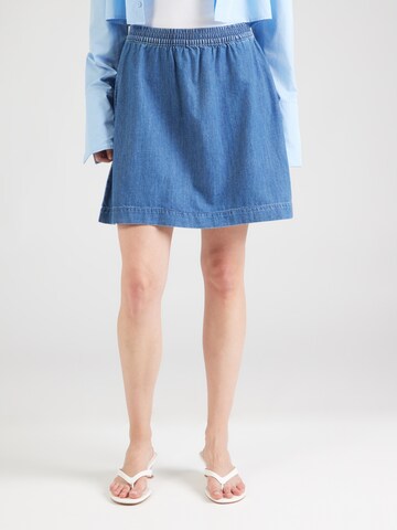 Jupe 'ONLLOLA' ONLY en bleu : devant