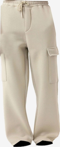 Dandalo Lużny krój Bojówki w kolorze biały: przód