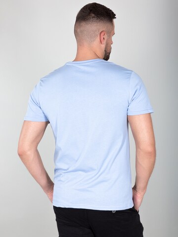 ALPHA INDUSTRIES Regular fit Majica | modra barva