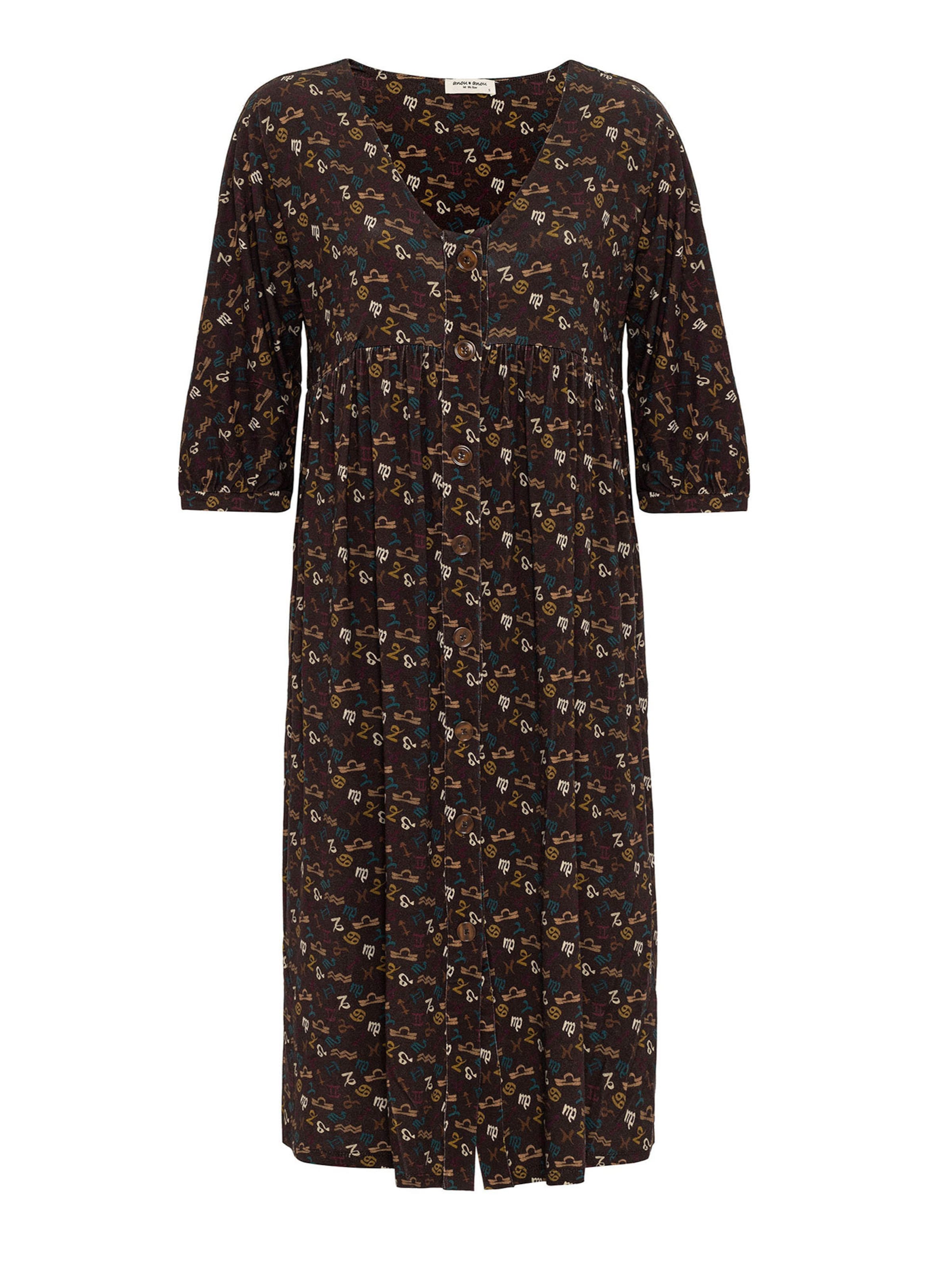 Anou Anou Kleid in Braun: Vorderseite