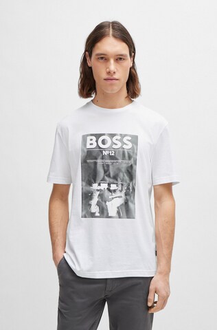 BOSS Shirt in Wit: voorkant