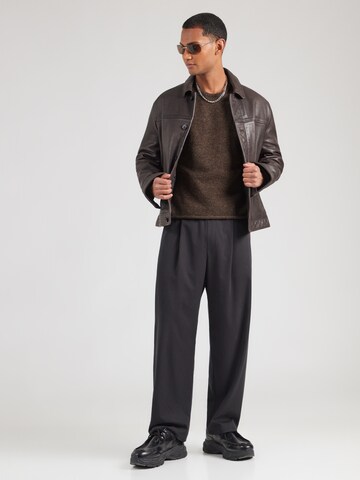 WEEKDAY Sweater 'Kimmo' in Brown