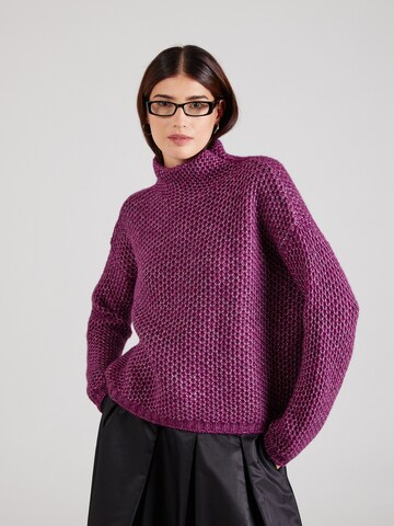 HUGO Sweater 'Safineynny' in Purple: front