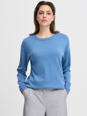 b.young Trui 'Nonina' in Blauw: voorkant