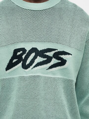 BOSS Sweter 'Kaywatch' w kolorze zielony