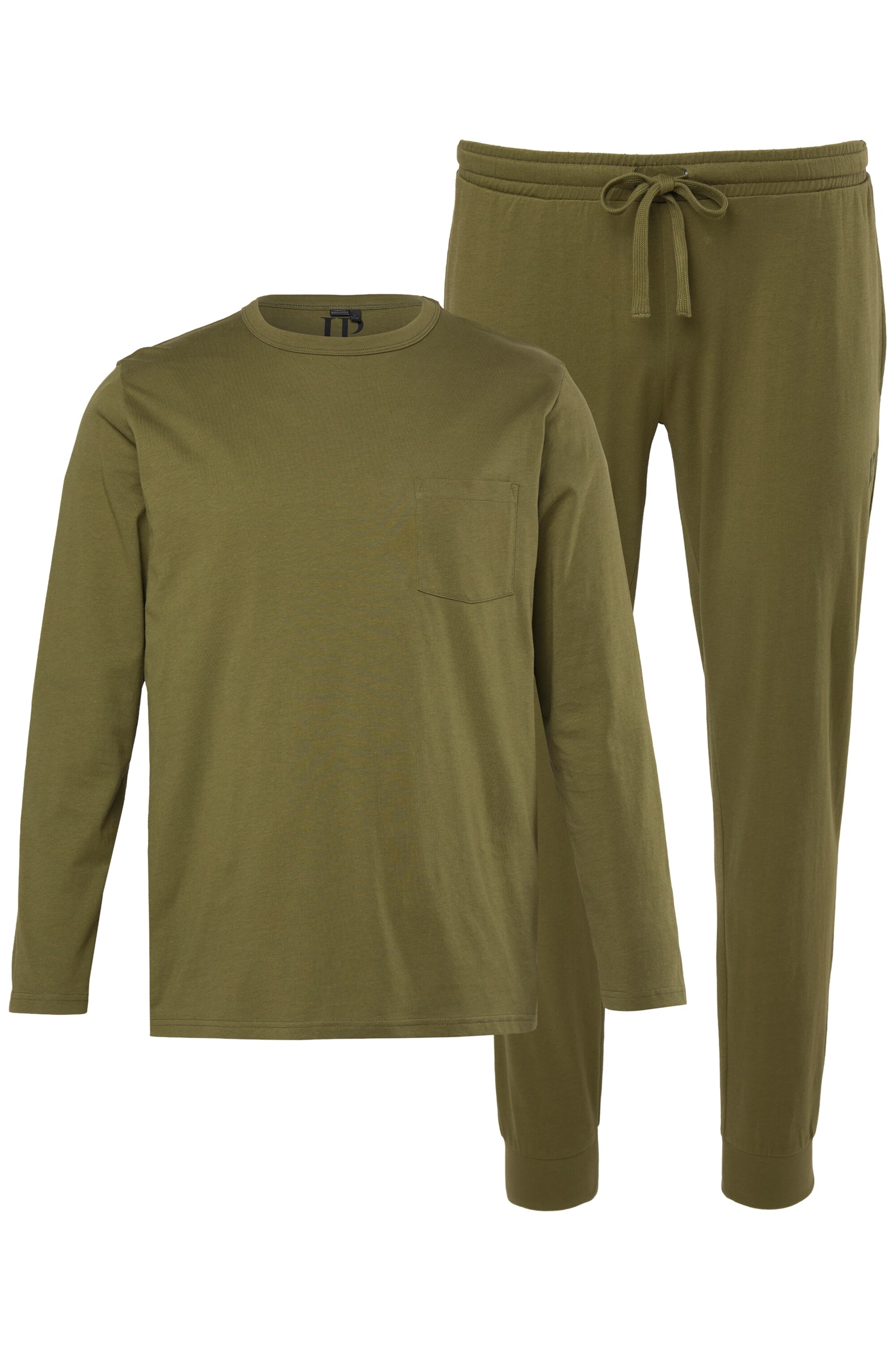 JP1880 Pyjama lang in Groen: voorkant