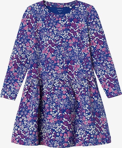 NAME IT Jurk 'Lunna' in de kleur Navy / Donkerlila / Pink / Wit, Productweergave