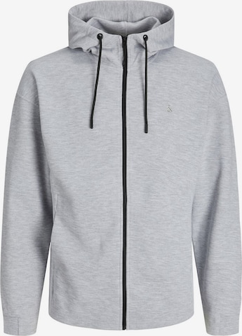 JACK & JONES Sweatjakke i grå: forside