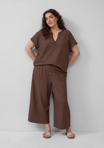 Wide Leg Pantalon s.Oliver en marron