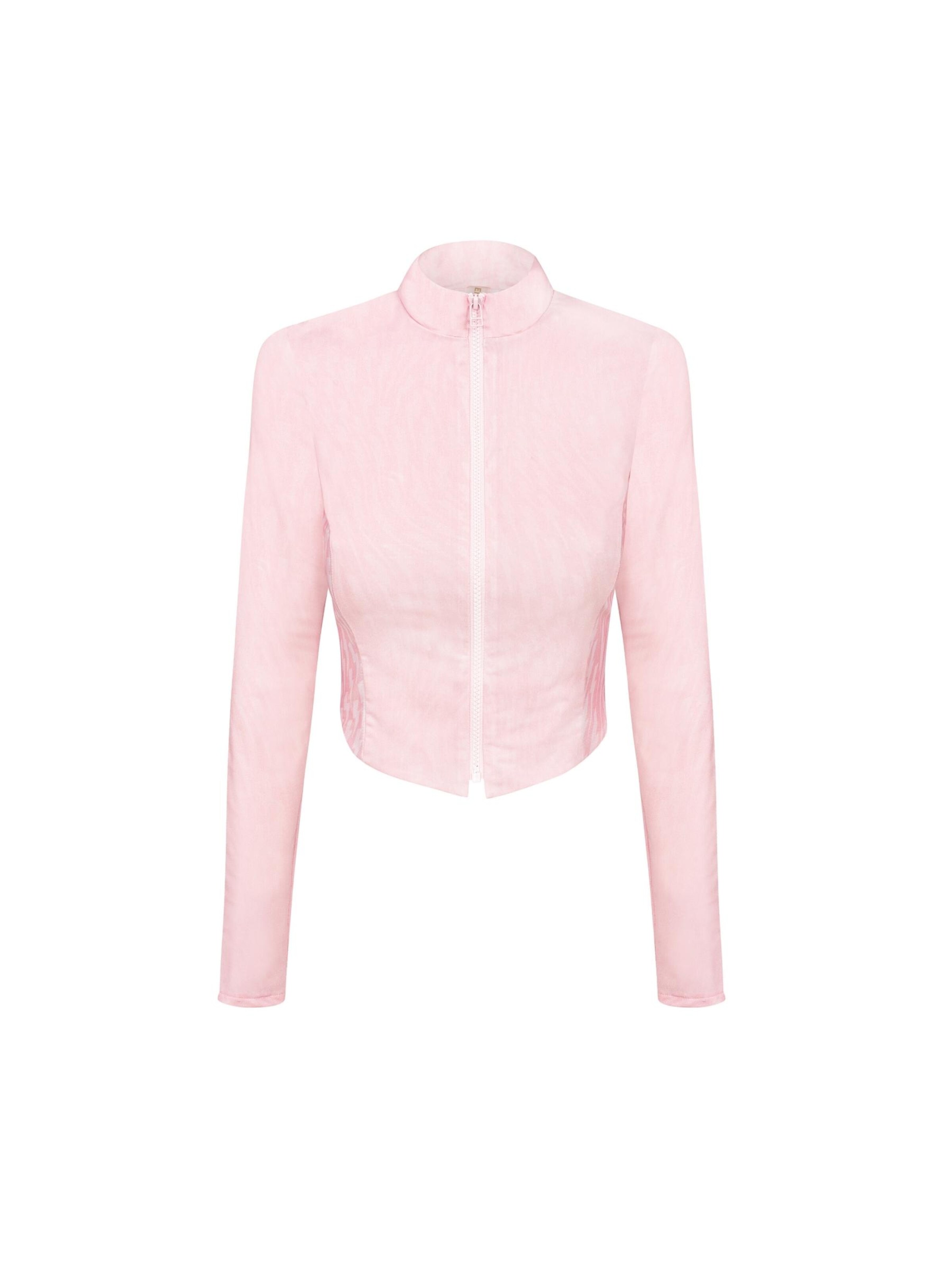 Giacca di felpa sportiva di EKCENTRIK in rosa: frontale