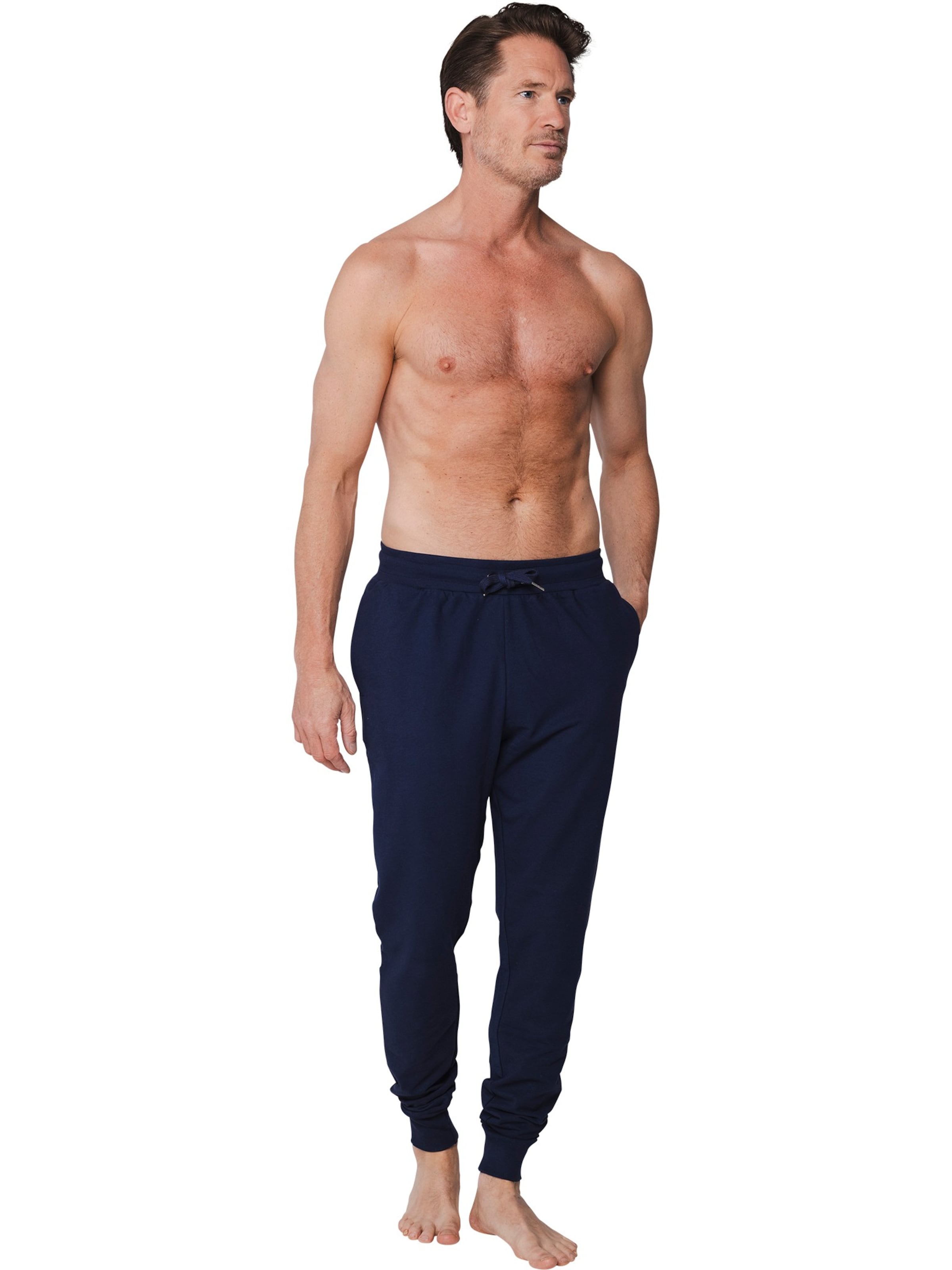 Pastunette Pyjamabroek 'Pants with cuffs' in Blauw