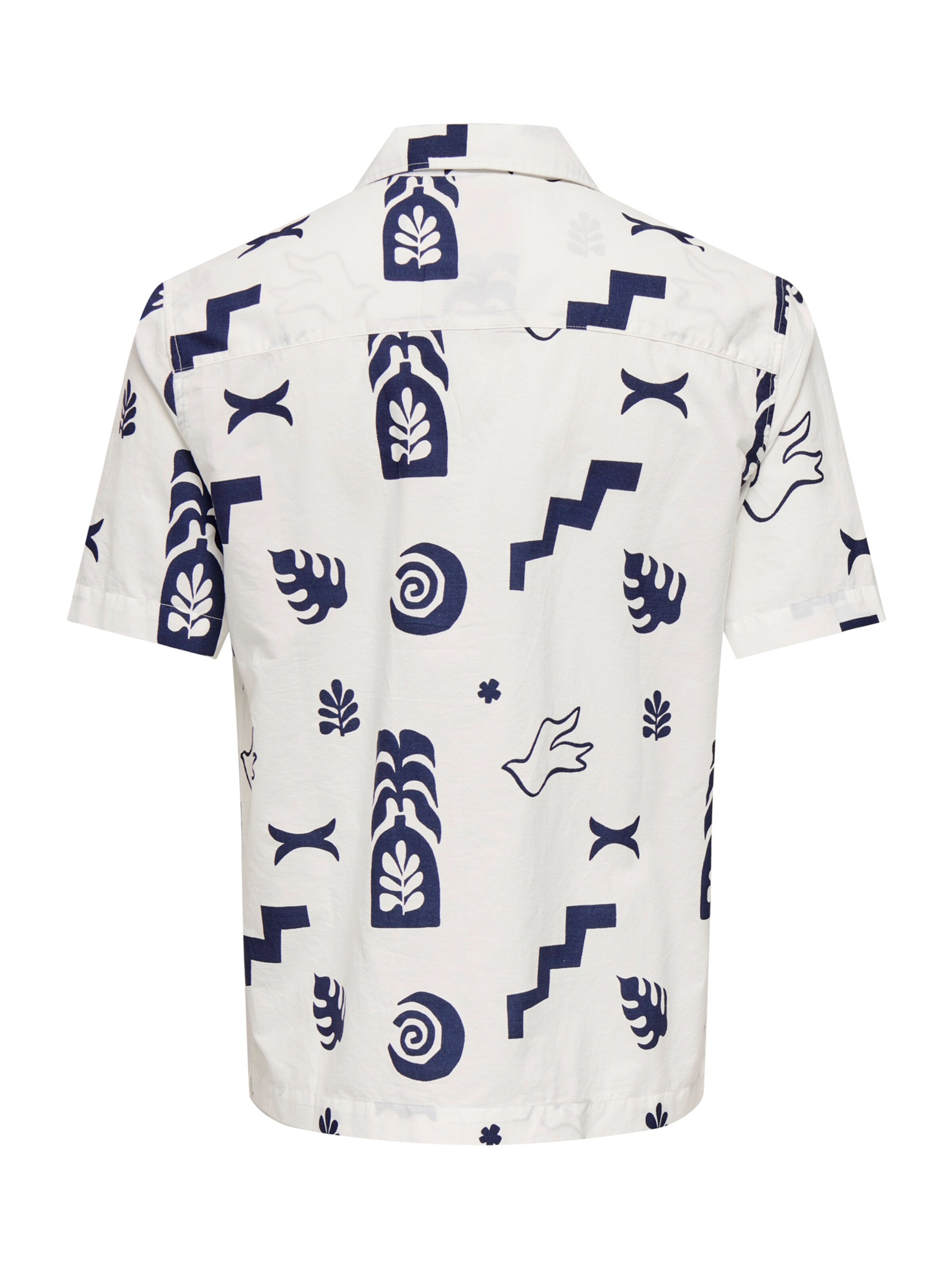 Only & Sons Regular fit Button Up Shirt in Beige