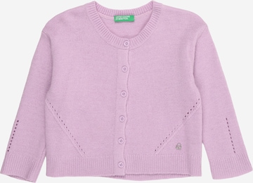 UNITED COLORS OF BENETTON Вязаная кофта в Лиловый: спереди