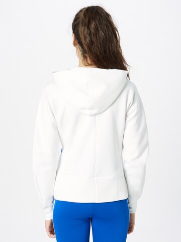 ADIDAS SPORTSWEAR Athletic Zip-Up Hoodie 'Mission Victory  Fit ' in White