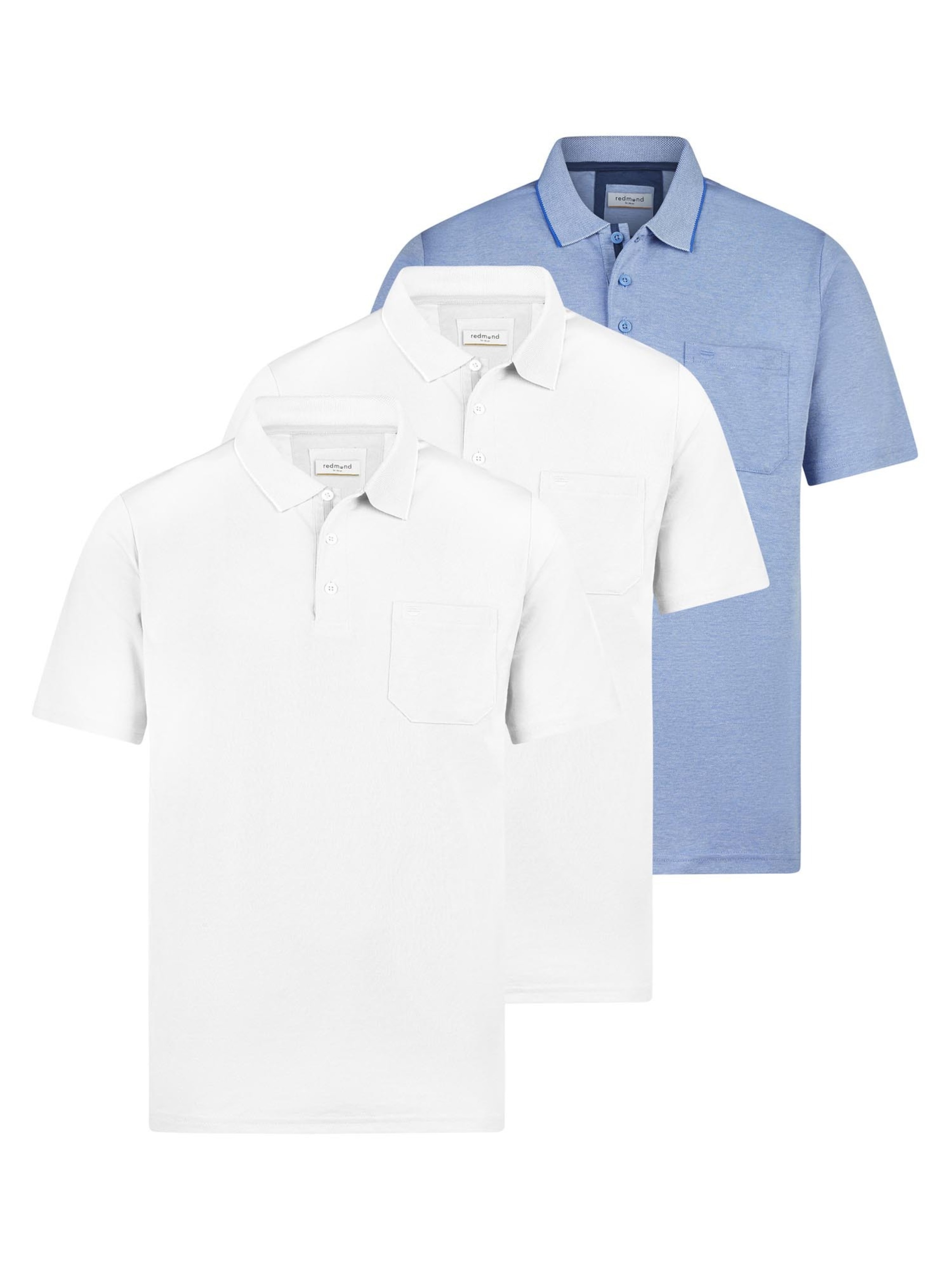 redmond Shirt 'Basic' in S/Regular in mottled blue, Item view