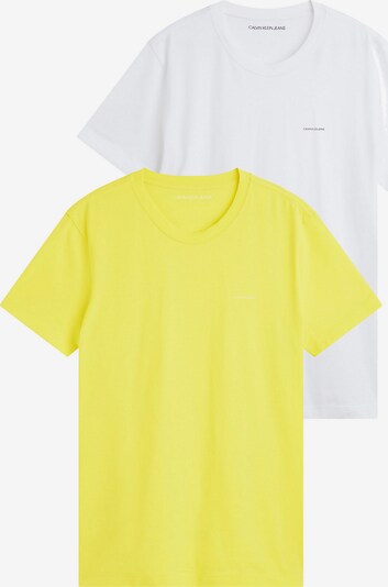 Calvin Klein Jeans Majica u žuta / bijela, Pregled proizvoda