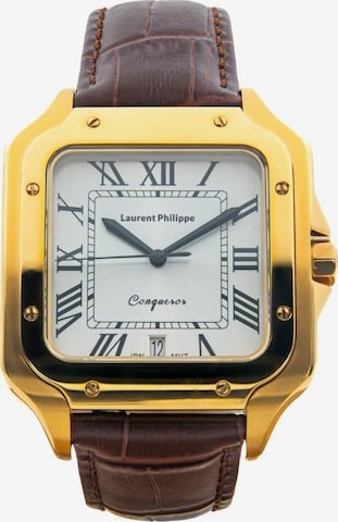 Laurent Philippe Analoguhr 'Conqueror The Golden Empress Brun Du Palais' in Gold: Vorderseite