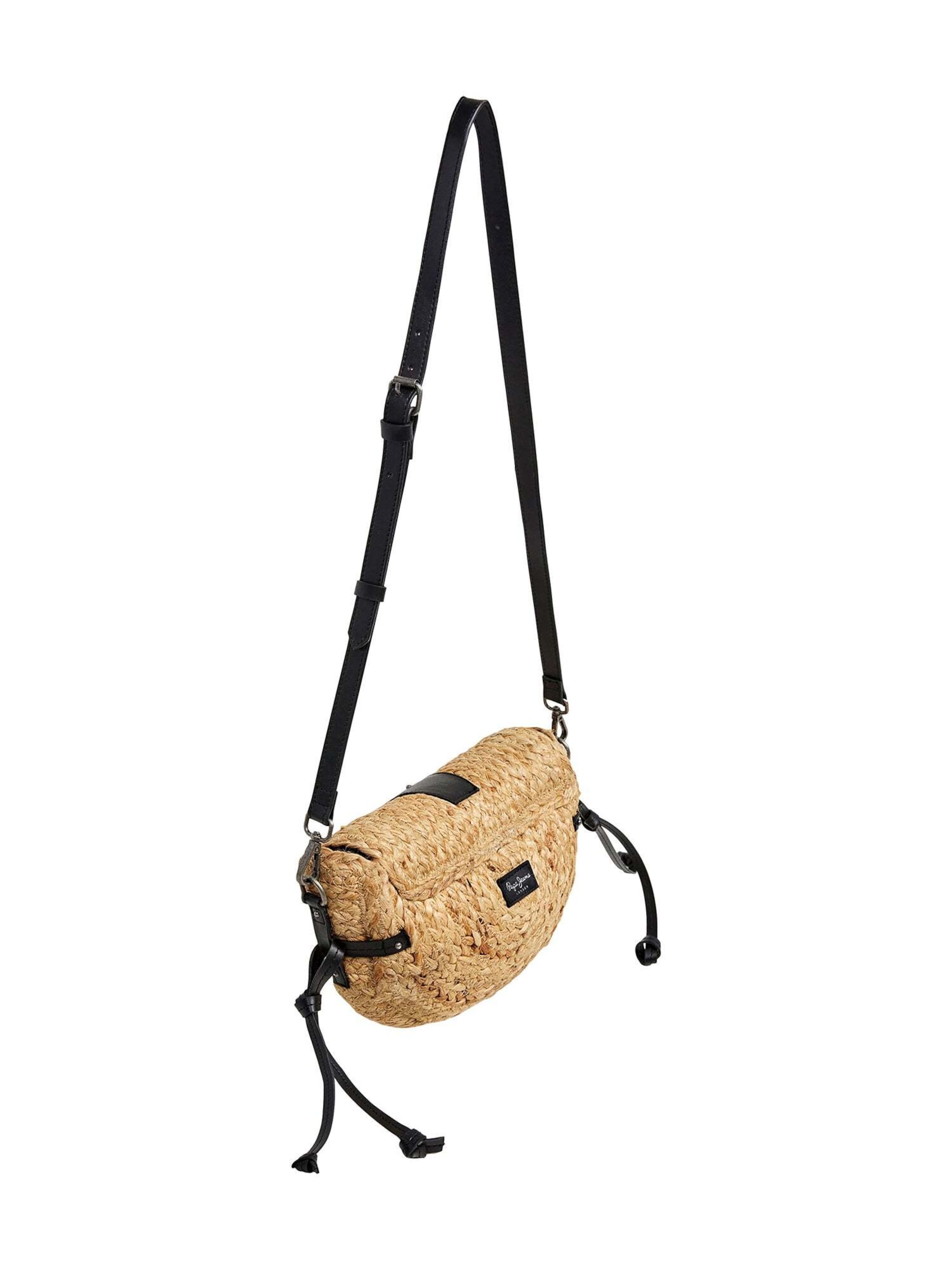 Pepe Jeans Schultertasche 'Saddie Coast' in Schwarz