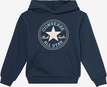 CONVERSE Mikina - Modrá: predná strana