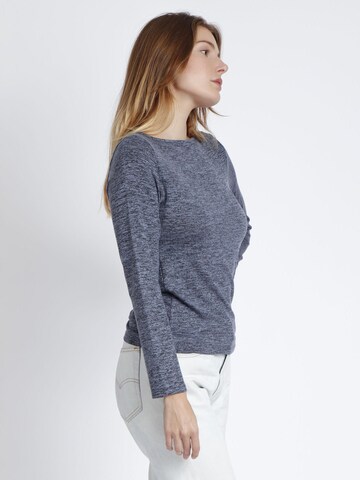 admas - Top 'ADMAS Camiseta Manga Larga Calentita Cuello Barca para Mujer' en azul