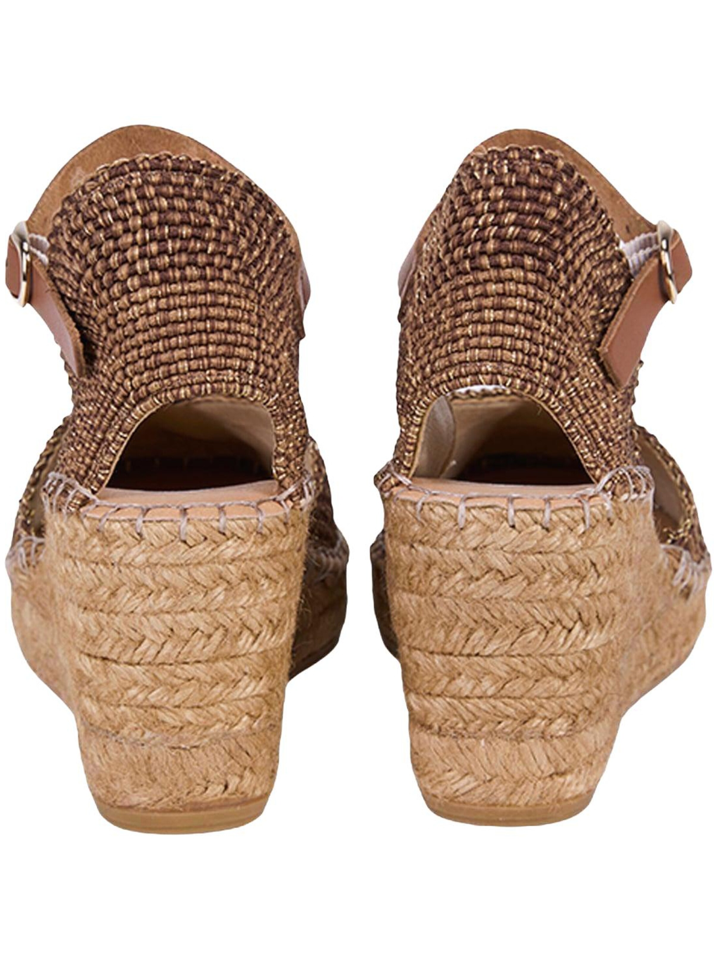 Desa Espadrilles 'Keilabsatz-Slipper' in Gold