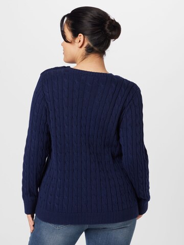 Lauren Ralph Lauren Plus Sweater 'MONTIVA' in Blue