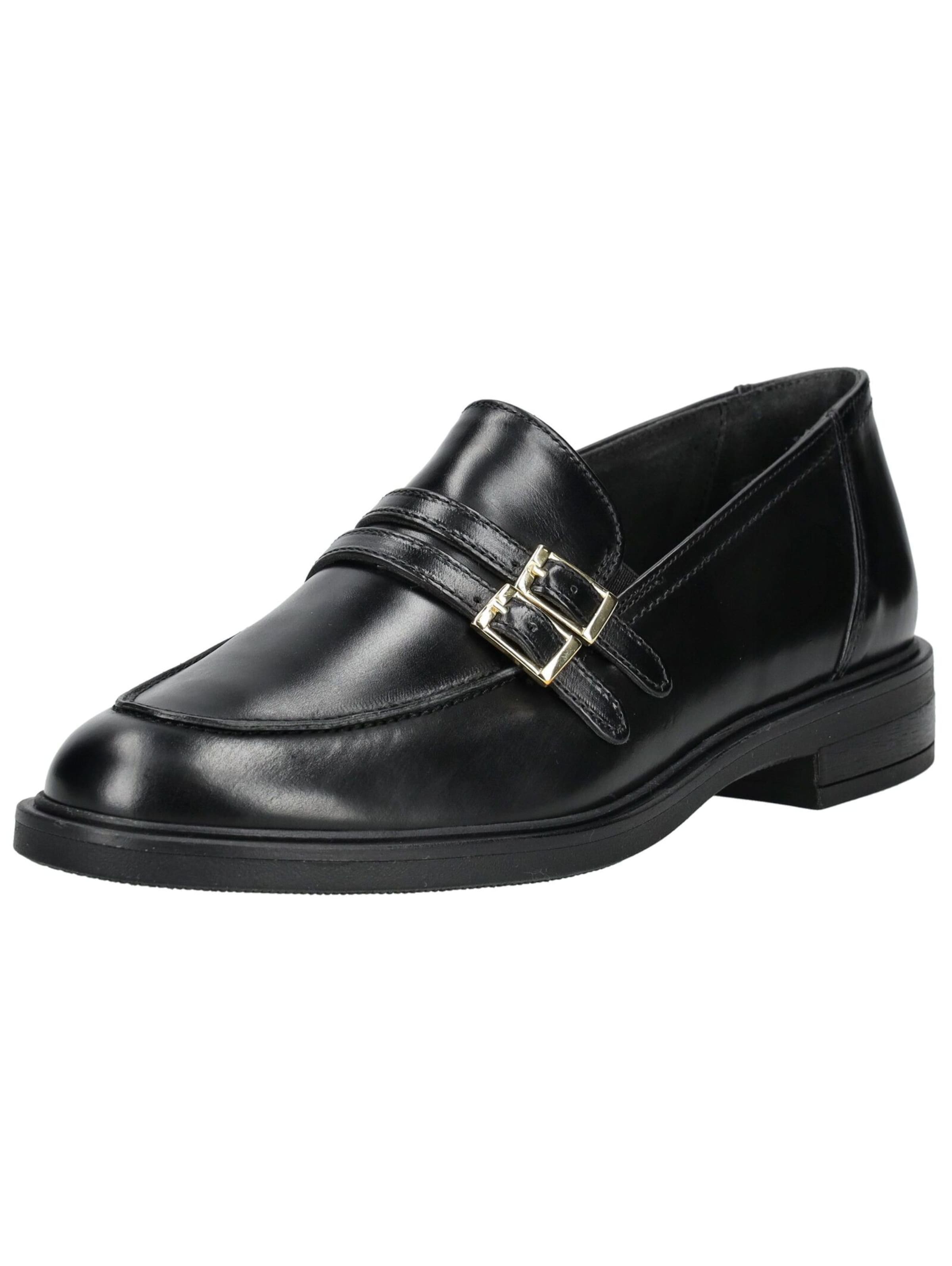 Paul Green Classic Flats in Black: front