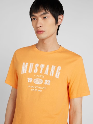 MUSTANG Shirt 'Austin' in Oranje