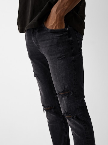 Slimfit Jeans di Bershka in nero