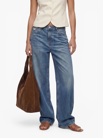 Calvin Klein Jeans Ohlapna forma Kavbojke | modra barva: sprednja stran