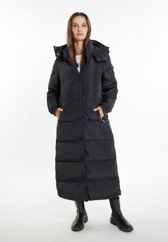 usha WHITE LABEL Winter Coat 'Pryam' in Black: front