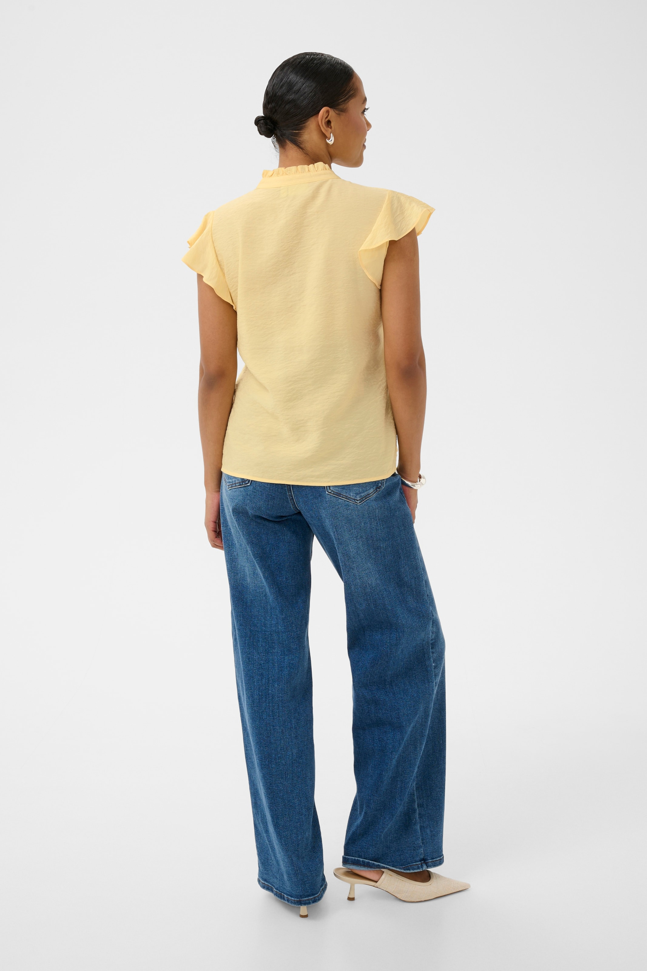 Kaffe - Blusa 'KAsonjSS' em amarelo