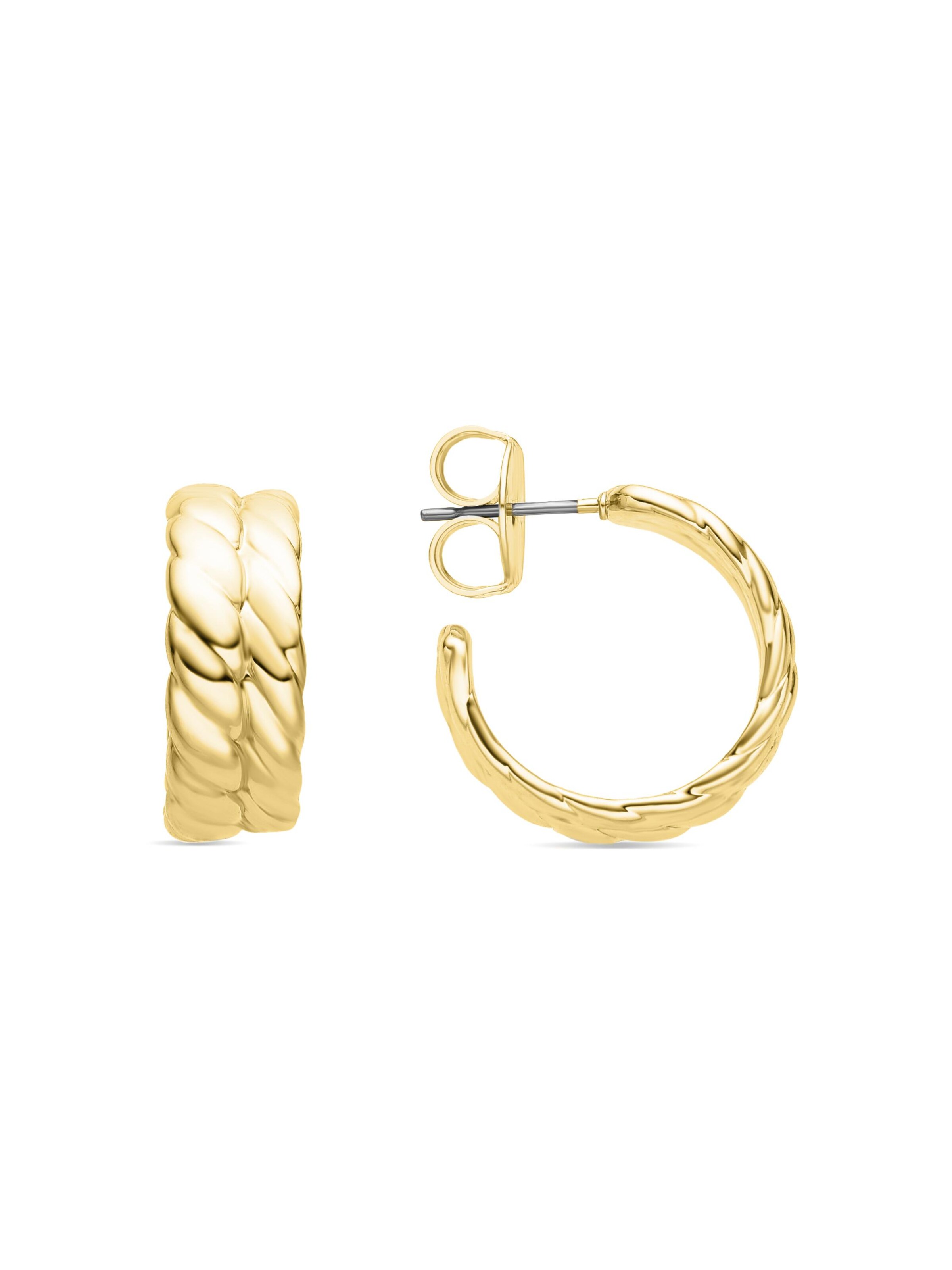Boucles d'oreilles 'Thety' Luxenter en or : devant