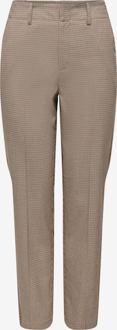 ONLY Regular Pleated Pants 'MOLLY' in Brown: front