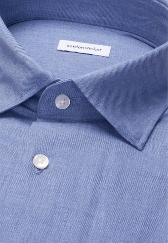SEIDENSTICKER Slim Fit Hemd in Blau