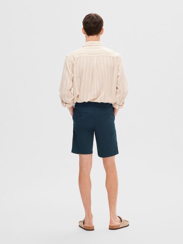 SELECTED HOMME Slimfit Chino kalhoty – modrá