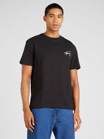 Tommy Jeans - Camiseta en negro: frente