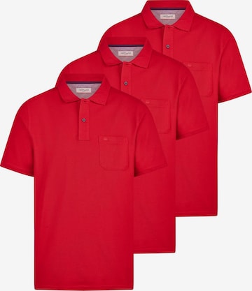redmond Shirt 'Basic' in Rot: Vorderseite