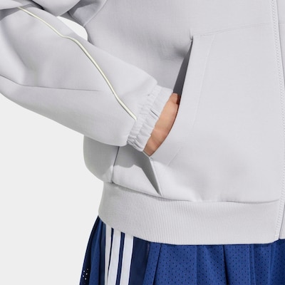 ADIDAS SPORTSWEAR Athletic Zip-Up Hoodie in XXL in Light grey, Item view