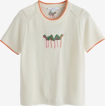 Pull-over Next en blanc : devant