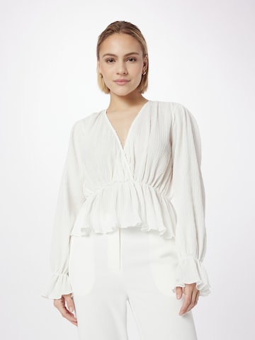 NLY by Nelly Blouse in Wit: voorkant